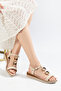 D0761 Daily Orthopedic Metal-Accented Women Sandals