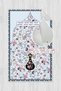 Floral Print Digital Print Pcs Non-Slip Sole Washable Blue Prayer Rug - 2