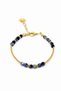 Sodalite Stone Gold Detailed Design Bracelet |   Natural Stone Women's Bracelet - 3