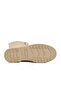 Beige Women's Boots with Fleece Inside and Zipper - 5