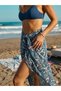 Women's Viscose Beach Dress and Pareo - Leopard and Multicolor Sarong That Can Be Converted to a Dress, 80X135 cm - 5