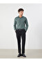 Slim Fit Long Sleeve Dobby Men's Shirt - 2
