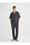 Comfortable Fit Short Sleeve Men's Textured Shirt - 3