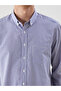 Regular Fit Long Sleeve Striped Poplin Men's Shirt - 3
