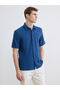 Regular Fit Linen Look Men's Shirt