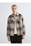 I Standart Fit Checked Embroidered Men's Lumberjack Shirt Jacket from Freezen Store