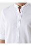 Regular Fit Long Sleeve Linen Blended Men's Shirt - 3