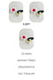 3 Pairs Red and White Colorful Elastic Knitted Flower Daisy Hair Clips for April 23Rd Bayram Show