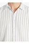 Regular Fit Short Sleeve Striped Men's Shirt - 3