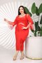 Two-Piece Set: t Tulle Bolero and F Bow Detail Y Slit Strap Midi Dress - 3