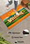 Welcome 1950S Retro Home Office Workplace Outside Door Mat 45X70Cm - 2