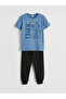 مجموعة ملابس نوم للأولاد مطبوعة بياقة روبا من Shining Store Sparkly Choices - 3