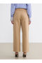 Beige Women's Trousers with Waist Belt - 4