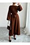 Knitwear Belted Long Dress