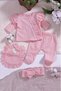 Shoulder Ruffle Detailed 5 Piece 100% Cotton Girl Hospital Outlet