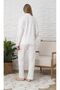 Women's Cotton Floral Print Shirt Collar Long Pajama Set - 3