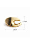 تصميم خاص، أزرار مطلية بحزام ذهبي فاتح مقاس 2.5 سم، عبوة واحدة تحتوي على 4 قطع - 5