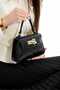 Women's Hand Shoulder Crossbody Long Strap Bag Black