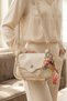 Women's Scarf Soft Textured Chain Detail Shoulder Bag - Stylish Hand and Crossbody Bag 7005 - 6