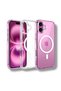 iPhone 17 Compatible Magsafe Transparent (Pc Hard) Material Non-Yellowing Case Shockproof Scratch Resistant Lightweight