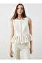 Crew Neck Textured Blouse