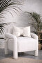 White Velvet Bow Design Decorative Stuffed Throw Pillow - 2