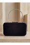 Black Color Imported Luxury K Velvet Chain Metal S Strappy Crystal Stone Women's Evening Dress Bag - 4