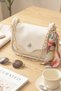 Women's Scarf Soft Textured Chain Detail Shoulder Bag - Stylish Hand and Crossbody Bag 7005 - 3