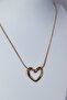 Solid Brass Heart Pendant - 4