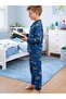 Boy's Buttoned Cotton Piece New Season Transitional Pajama Set - 2