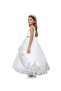 - Rose Princess White Color Party Dress - 2