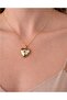 Gold Color Framed Openable Re Glittery Evil Eye Necklace Model with Name Engraving - 3