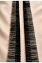 Black and White Rug Stripes on the Edge 1 Meter