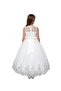 - Rose Princess White Color Party Dress - 3