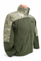 Camouflage Shoulder Detail Fleece Tactical Coat – Military Style Zippered Outdoor Fleece Jacket - 2