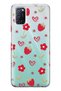 Oppo A52 / A72 / A92 Compatible Strawberry and Heart Patterned Transparent Phone Case