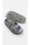 Women's Soft Orthopedic Non-Slip Sole Stone-Embellished Two t Buckled Daily Slippers - 6