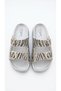 Women's Soft Orthopedic Non-Slip Sole Stone-Embellished Two t Buckled Daily Slippers - 6