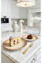 Modern Porcelain Rosaline Pattern 4-Person 19 cm Cake Plate Set - 3