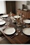 Modern Porcelain Aura Pattern 6-Person 24 cm Serving Presentation Plate Set Porcelain Dinner Plates - 2