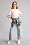 Wide Leg Comfortable and Spacious Wide Leg Jean Trousers for Girls H0699A826Sp - 6