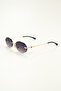Merlin Oval Frameless Women's Sunglasses |   Stylish Retro - 3