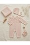 Girl's 5-Piece Knitwear Hospital Set - Washed Fabric - Natural Cotton