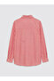 Natuvera Red Striped Poplin Women's Shirt - 6