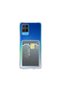 Oppo A54 Compatible Card Holder in Wallet Transparent Edge Protected Corners Tank Phone Case