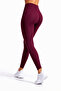 High Waist Corseted Shaping / Sculpting Leggings That Don'T Show under Clothes Burgundy - 2