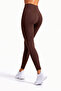 High Waist Corseted Shaping / Sculpting Leggings That Don'T Show under Clothes Brown - 3
