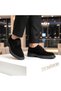 Black S Suede High Sole London Loafer - 7
