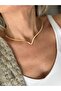 Gold V Ring Necklace