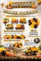 Construction Themed Birthday Decoration Set Engineering Vehicle Balloon Decoration Party Set Ornament - 4